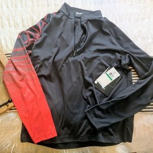 NWT Spyder Mens 1/4 Zip Dry Fit Thin Pullover